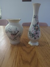 Set of 2 Vintage Lenox “Serenade” Vases W/24k Gold Trim