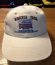 Vintage Nokia Sugar Bowl Hat 2000 National Championship Virginia Tech Hokies
