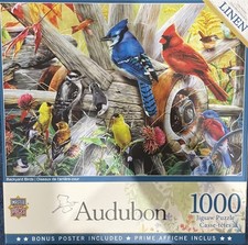 NEW A 1000 PIECE JIGSAW PUZZLE BY MASTER PIECES - BACKYARD BIRDS