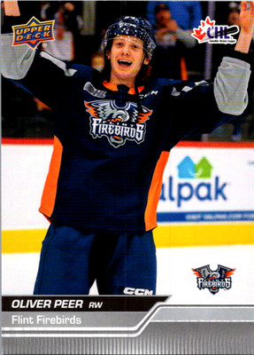 Oliver Peer #71 CHL Prospect 2023-24 Upper Deck Flint Firebirds