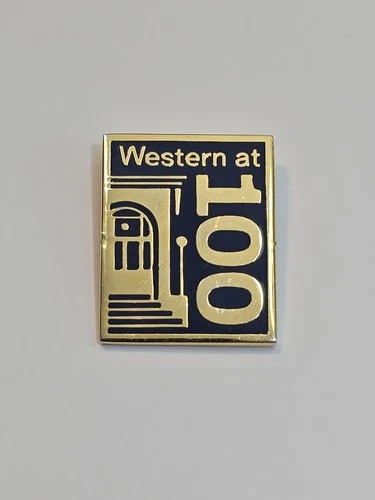 Western at 100 Lapel Pin Western Illinois University Macomb Go Leathernecks!