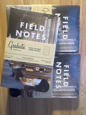 FIELD NOTES Graduate Hotels 3-pk Lined Notebooks - SEALED x 3 packs