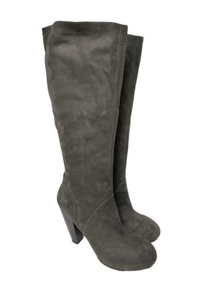 VIC Absatz Stiefel Damen Stiefel Gr. DE 40 hellgrau klassischer Stil