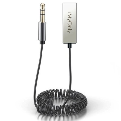 Aux Bluetooth Adapter All-Metal Bluetooth 5.3 Receiver for Car with Hands-Fre...