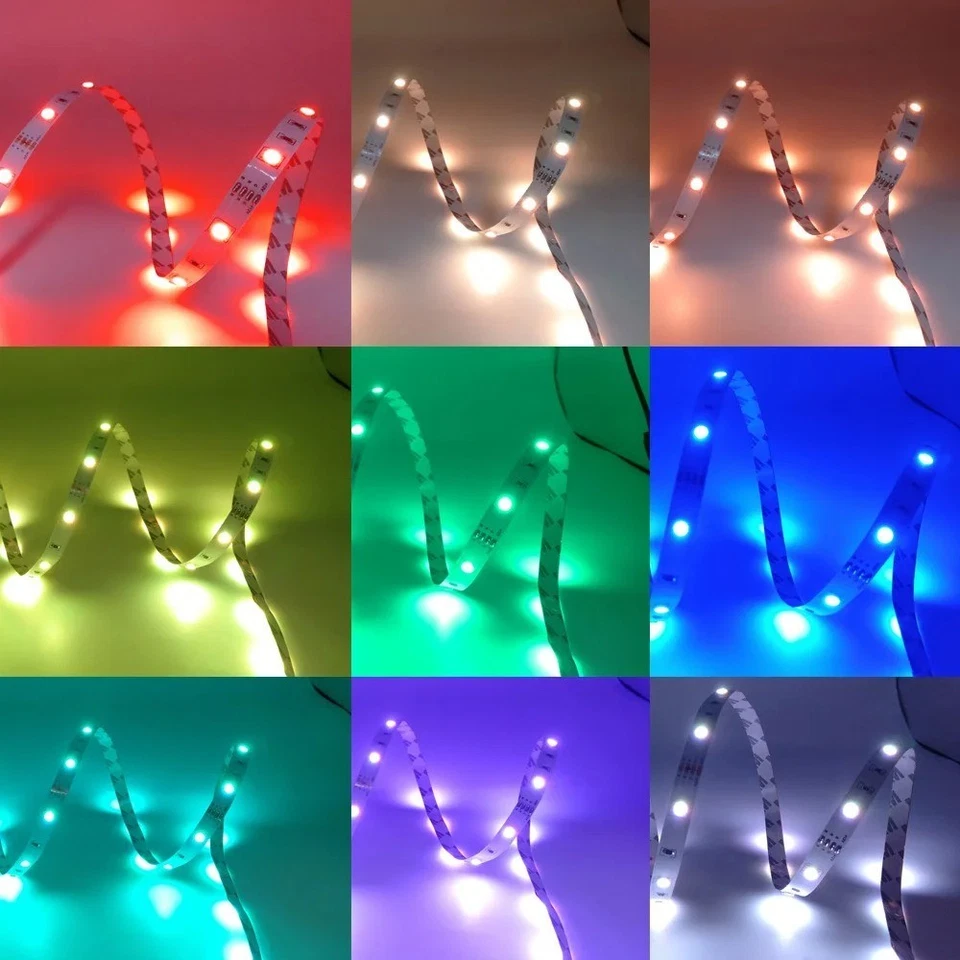 5V USB LED Strip Lights TV Back Light 5050 RGB Color Changing with 24Key Remote - Image 4 of 4