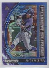 2020 Prizm Draft Picks Power Surge Blue & Carolina Hyper Alec Burleson 1m8