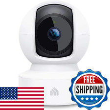 Kasa Indoor Pan/Tilt Smart Security Camera, 1080p HD Dog-Camera,2.4GHz with Nigh