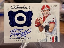 2018 Flawless Collegiate #TLS-MA Matthew Stafford Auto #/15 Georgia
