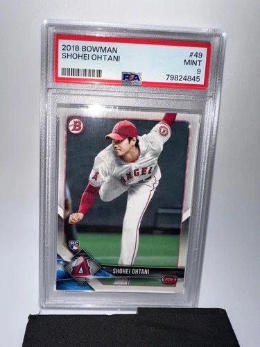 Shohei Ohtani PSA 9 2018 Bowman Pitching RC Rookie #49 Mint (860)