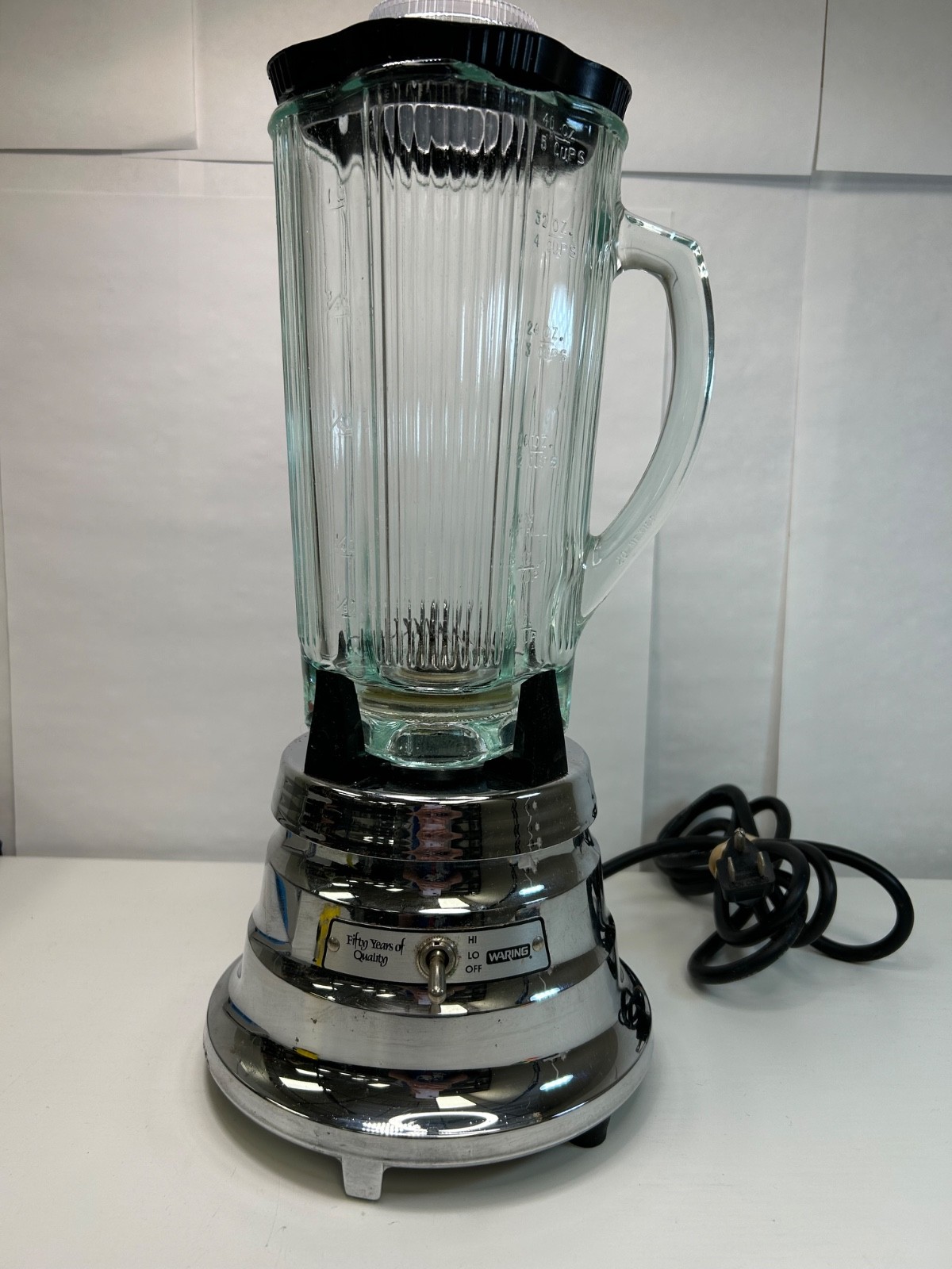 Vintage Waring Made In USA Chrome Blender Mixer Tested 2 Spe
