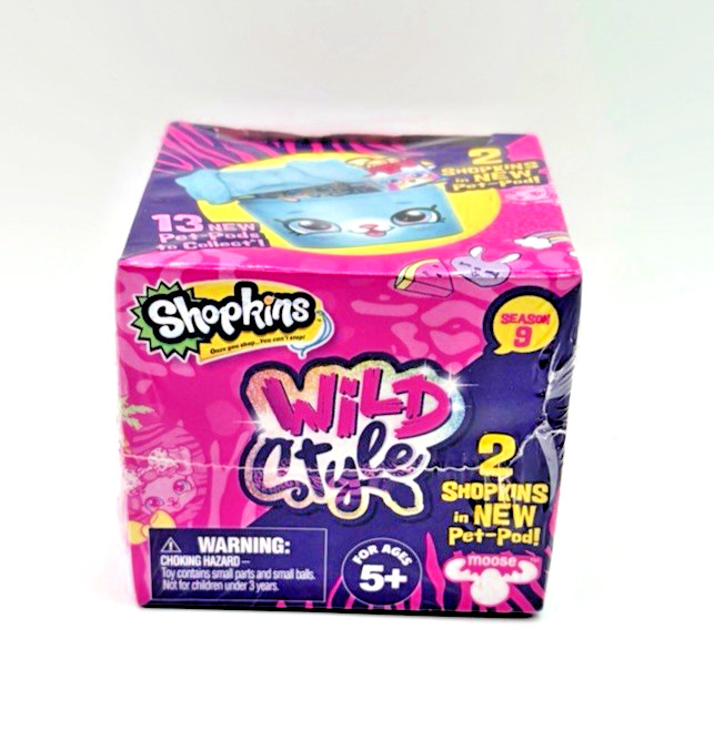 Shopkins Season 9 Wild Style Blind Pack Pet Pod Mystery New NIP NRFB