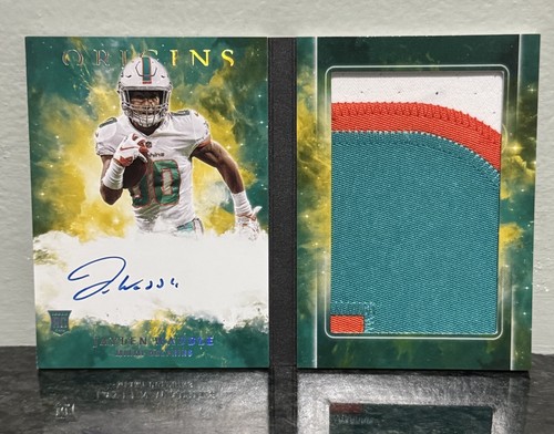 Jaylen Waddle 2021 Panini Origins -Rookie Booklet Patch Auto RC RPA /25