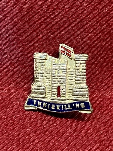 WW1/2 The Royal Inniskilling Fusiliers Small Enamel Sweetheart Brooch w/fixing