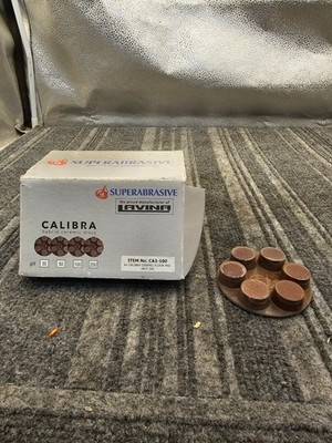 (QTY 9) Lavina Super Abrasive CA3-100 3'' Calibra Hybrid Ceramic Discs 100 Grit