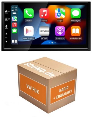 Autoradio Kenwood DMX7722DABS für VW Fox (Typ 5Z) (Wireless) Apple CarPlay (Wire