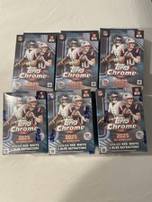 🔥2025 Topps Chrome Football 3 Hanger and 3 Blaster Boxes. New sealed