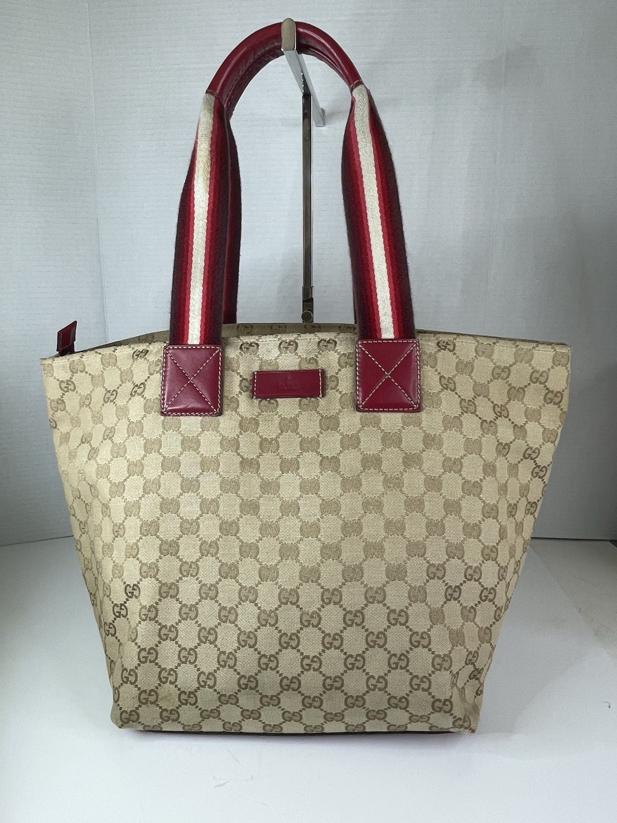 Gucci Gold Canvas Tote Bag