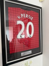 Robin Van Persie Signed Manchester United 2012-13 Football Shirt. Framed - COA