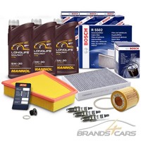 Bosch Inspektionspaket FÜR Seat Ibiza Skoda Fabia Roomster Rapid VW Polo 9N 6R