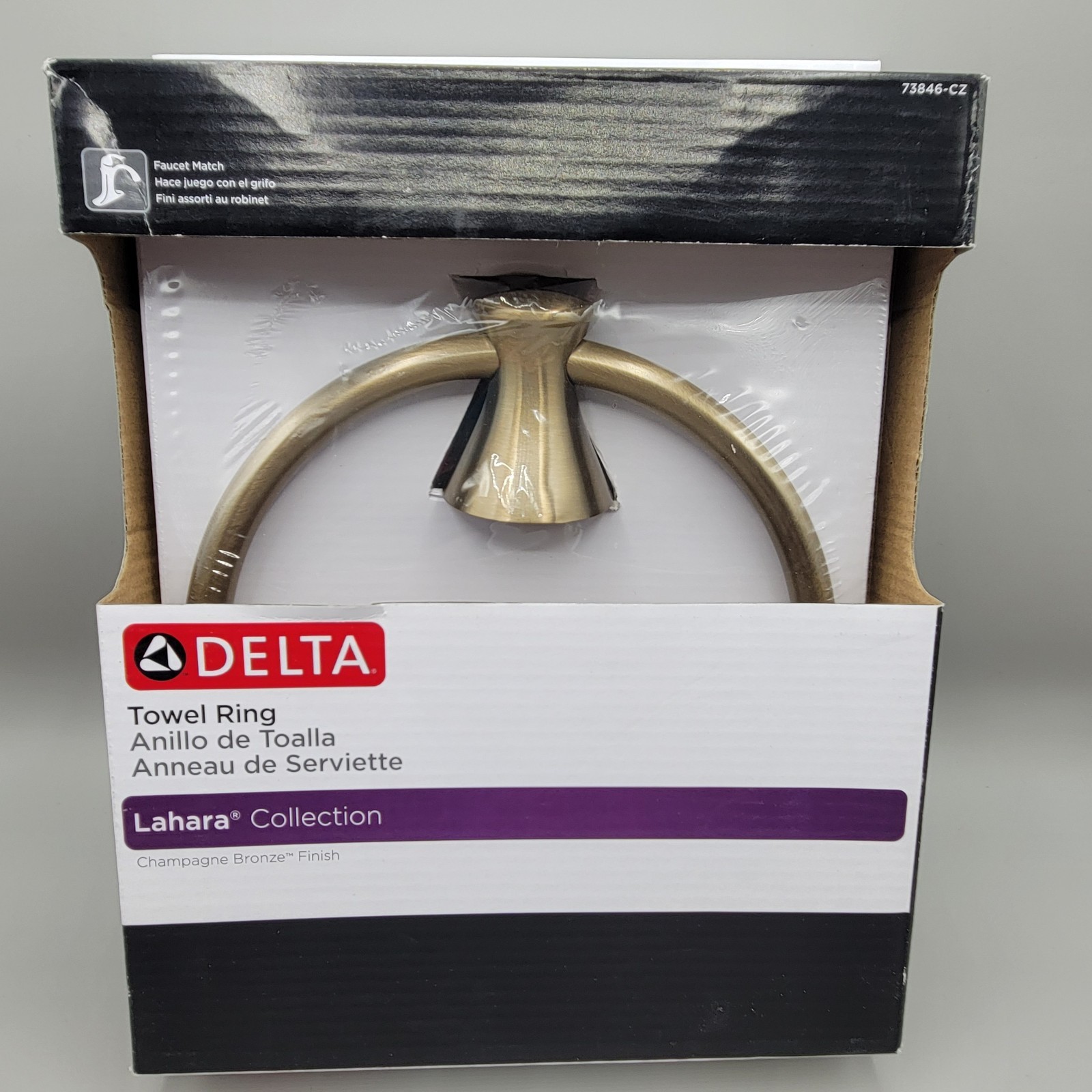 Ring, Champagne Bronze Finish New In Box