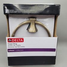 Delta 73846-CZ Lahara Towel Ring, Champagne Bronze Finish New In Box