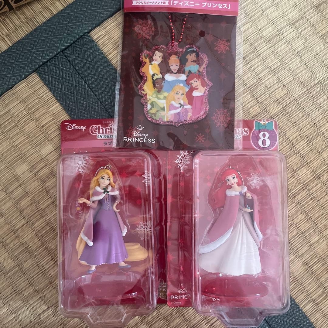 Disney Princess Figure Set Rapunzel & Ariel with Ornament