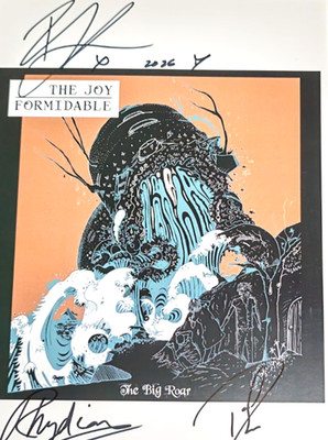 The Joy Formidable Hand Signed presentation A4 on glossy print by Band Members