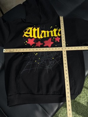 Sp5der Black Atlanta Pullover Hoodie Size (XL) NEW 100% Authentic