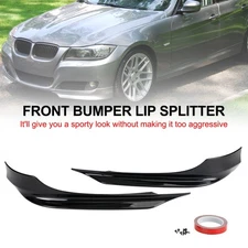Front Bumper Lip Splitter Spoiler Fit BMW 3 Series E90 2008~2012 LCI PP