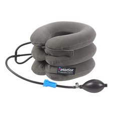Cervical Neck Traction Device,Three Tube Quick Inflation, Gray, Relieves Ne...