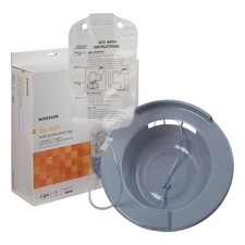McKesson Sitz Bath Graduated 500 mL Increments up to 2000 mL Gray 6 Ct