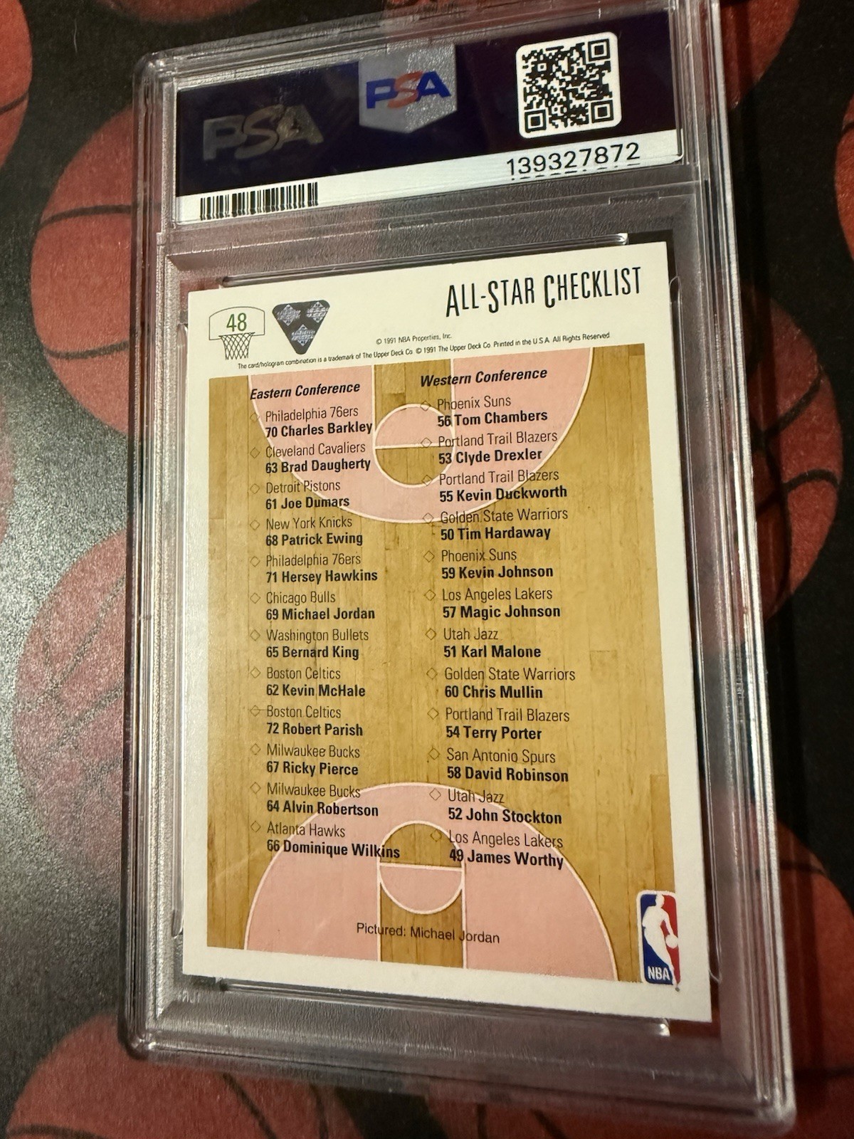 🏀🔥 Michael Jordan • Chicago Bulls • PSA 8 • Vintage Upper Deck Classic 🔥🏀 view 8
