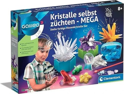 Clementoni Galileo Lab   Kristalle selbst züchten Mega, Experimentierkasten