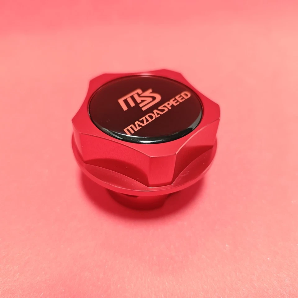 MS RED BILLET ENGINE OIL FILLER CAP for MAZDA 2 3 5 6 CX-4 CX-5 MX30 MX5 MIATA S - Image 3 of 4