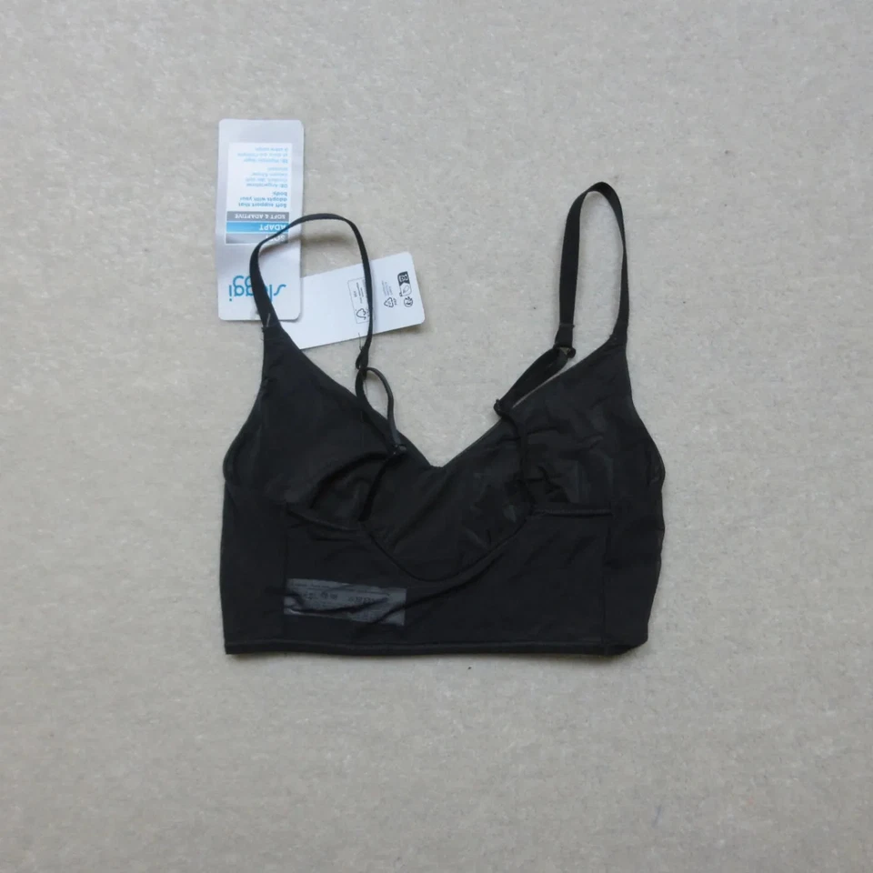 Женский мягкий адаптивный бюстгальтер Sloggi XS черный с регулируемыми ремнями удобный крой - Изображение 4 из 4