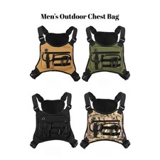 Sport Running Combat Chest Rig Bag Front Pouch Recon Kit Pack Protective Vest