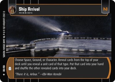 Ship Arrival - Attack of the Clones - Star Wars TCG