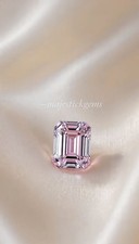 3 Ct Certified Natural Emerald Cut Pink Color D Grade Diamond VVS1 Clarity