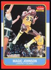 Magic Johnson Signed Sticker On 1986 Fleer #53 Reprint (Beckett)