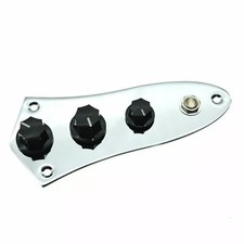 Jazz Bass Wiring Harness and Loaded Control Plate - Chrome
