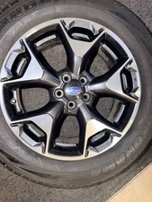 Subaru Machined Charcoal Crosstrek Original Wheels 17x7 2018-2021 Oem Alloy