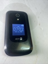Doro 7050 - Black (Consumer Cellular) 4G LTE GSM Basic Flip Cell Phone DFC-0180