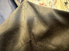 CHANEL RUNWAY GORGEOUS GRAFFITI CC LOGO ALLOVER SEXY CLUB PARTY SILK DRESS NWT