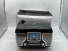 Crosley CR612B-BK Corsair Retro AM/FM Alarm Clock Radio and CD Player