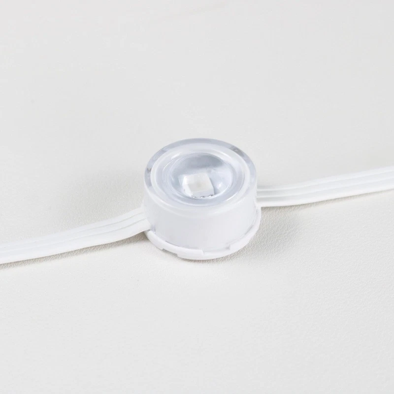 Luces permanentes aleros exteriores inteligentes RGBIC 72 LED 100 pies control remoto Foto 3 de 4