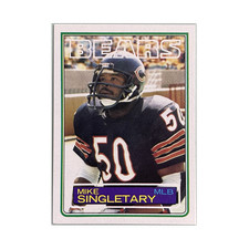 Mike Singletary Topps 1983 Rookie #38 Chicago Bears NFL Football Card