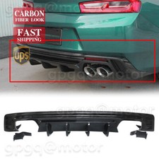 For Chevy Camaro Ss Lt Ls 16-23 Zl1 Style Carbon Fiber Rear Bumper Lip Diffuser