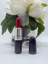 MAC Retro Matte Lipstick 707 RUBY WOO Red - 0.1 oz / 3 g NWOB