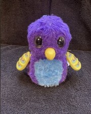Pre owned Purple/Blue Glitter Dragon Looking Hatchimals Interactive Toy