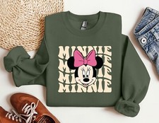 Minnie Mouse Sweatshirt, Family Trip 2025 Hoodie, Family Matching Crewneck